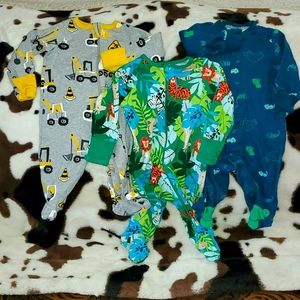 0-3 months footie pj's